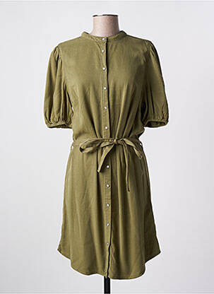 Rochie scurtă mâneci scurte mâneci scurte verde LES P'TITES BOMBES femeie