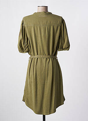 Rochie scurtă mâneci scurte mâneci scurte verde LES P'TITES BOMBES femeie