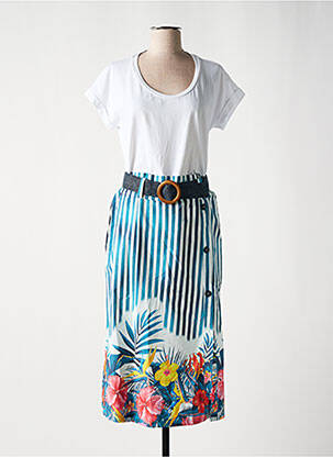 Rochie midi alb LOLITAS&L femeie