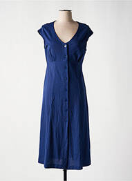 Rochie midi mâneci scurte mâneci scurte albastru SEE THE MOON femme