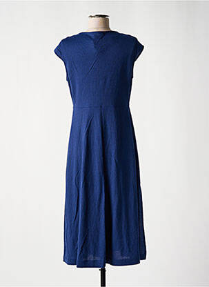 Rochie midi mâneci scurte mâneci scurte albastru SEE THE MOON femeie