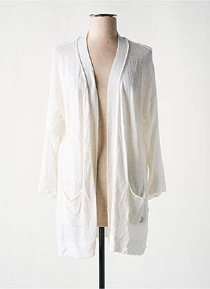 Vestă cu mâneci lungi alb SEE THE MOON femeie