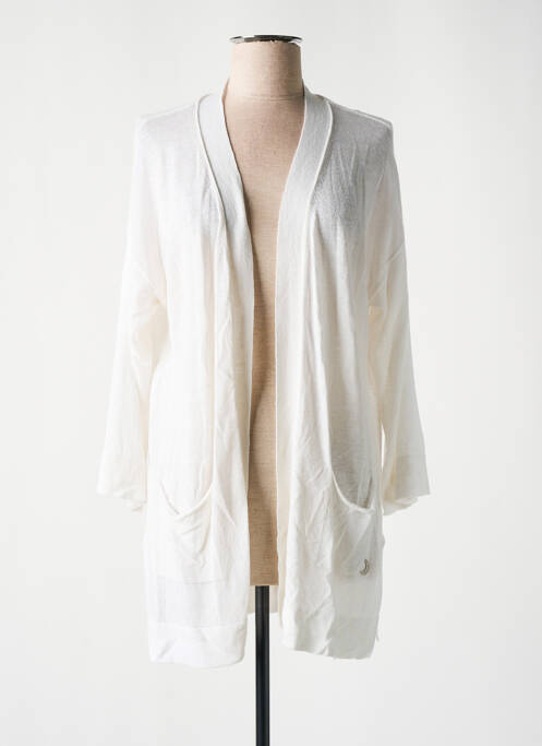 Vestă cu mâneci lungi alb SEE THE MOON femeie