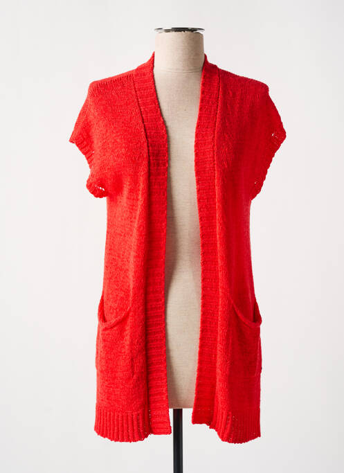 Vestă cu mâneci scurte roșu SEE THE MOON femeie