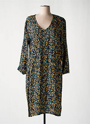 Rochie midi imprimeu floral mâneci lungi albastru LE PETIT BAIGNEUR femeie