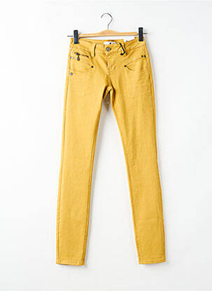 Blugi skinny elasticitate talie joasă galben FREEMAN T.PORTER femeie