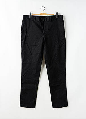 Pantalon chino țesătură poplin mărime normală negru MANGO bărbat