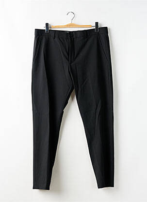 Pantalon chino țesătură poplin mărime normală negru SELECTED bărbat