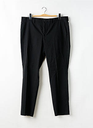 Pantalon chino țesătură poplin mărime normală negru SELECTED bărbat