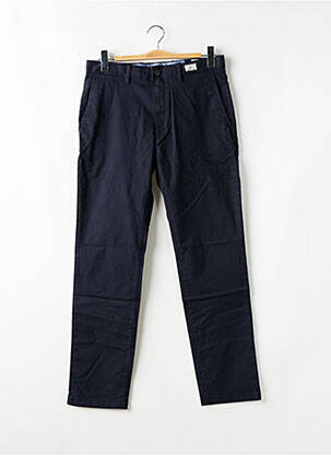 Pantalon chino țesătură poplin talie înaltă albastru TOMMY HILFIGER bărbat