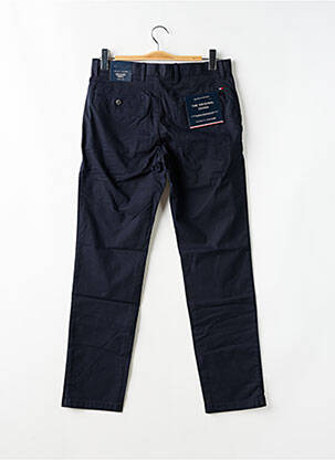 Pantalon chino țesătură poplin talie înaltă albastru TOMMY HILFIGER bărbat