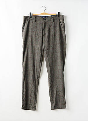 Pantalon chino țesătură melanj mărime normală gri BRUCE & BUTLER  bărbat