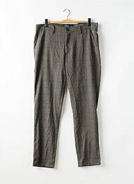 Pantalon chino țesătură melanj mărime normală gri BRUCE & BUTLER  homme