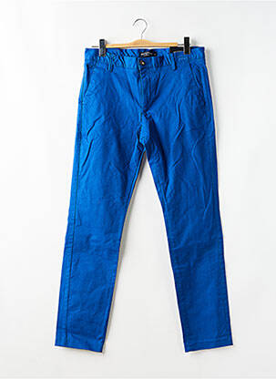 Pantalon chino țesătură poplin mărime normală albastru BRUCE & BUTLER  bărbat