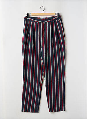 Pantalon chino închidere cu fermoar sub clapetă cu nasturi talie înaltă albastru PEPE JEANS femeie