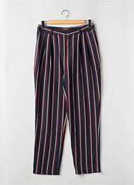 Pantalon chino închidere cu fermoar sub clapetă cu nasturi talie înaltă albastru PEPE JEANS femme
