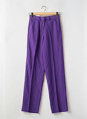 Pantalon drept elasticitate talie înaltă violet JJXX femeie