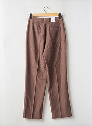 Pantalon drept elasticitate talie înaltă maro JJXX femeie