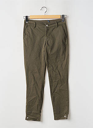 Pantalon chino țesătură poplin mărime normală verde LIU JO femeie
