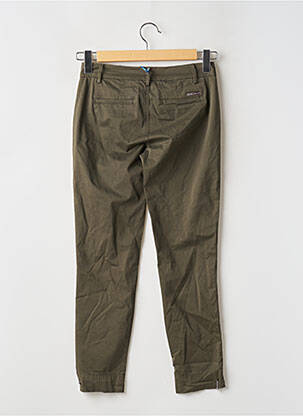 Pantalon chino țesătură poplin mărime normală verde LIU JO femeie