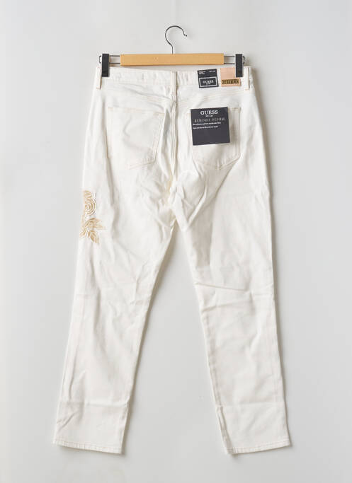 Blugi cu croială dreaptă alb GUESS femeie