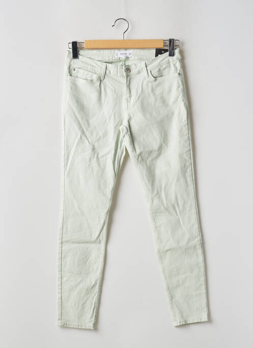 Pantalon slim verde MANGO femeie