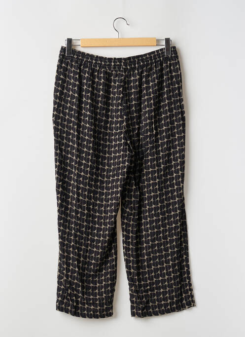 Pantalon drept țesătură poplin talie înaltă negru OPUS femme