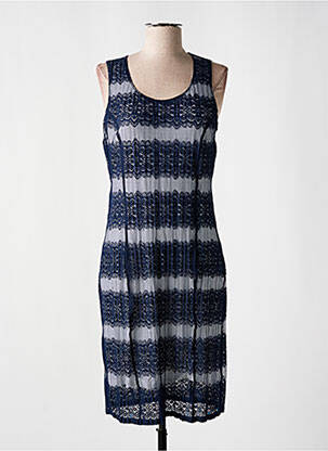 Rochie midi fără mâneci fără mâneci albastru GREGORY PAT femeie