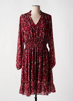 Rochie midi roșu COULEURS DU TEMPS femeie