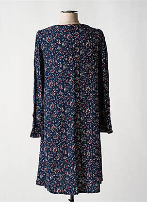 Rochie midi imprimeu floral mâneci lungi albastru ÉTYMOLOGIE femeie