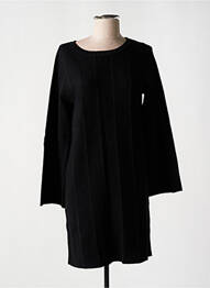 Rochie pulover elasticitate mâneci lungi negru WNT COLLECTION femme