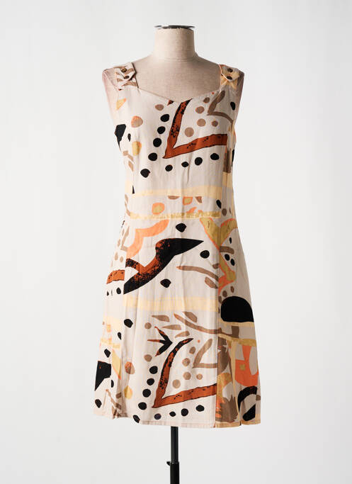 Rochie midi bej GUY DUBOUIS femeie