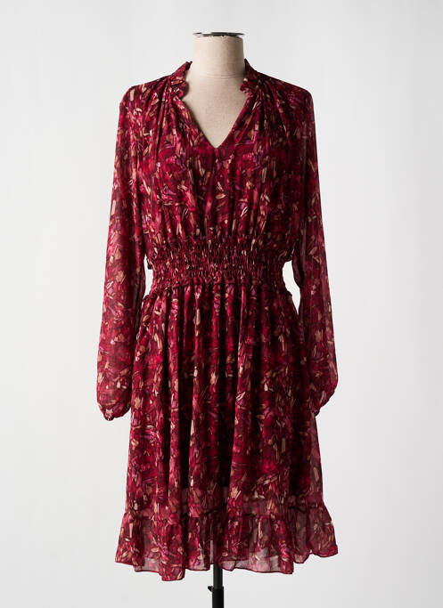 Rochie midi roșu COULEURS DU TEMPS femeie