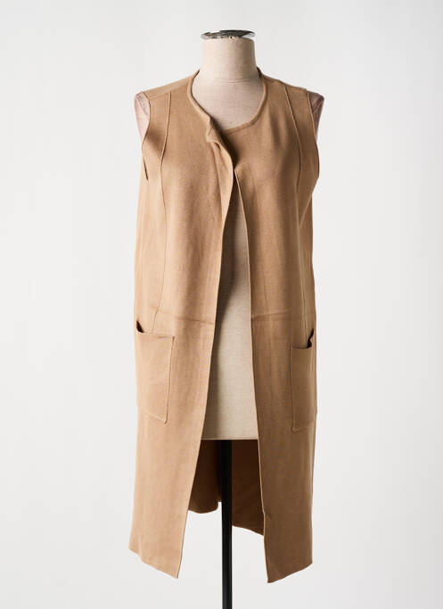 Vestă fără mâneci maro WNT COLLECTION femeie