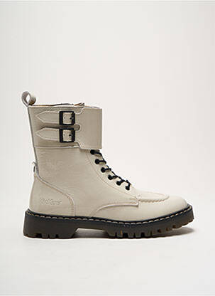 Botine/Ghete alb KICKERS femeie