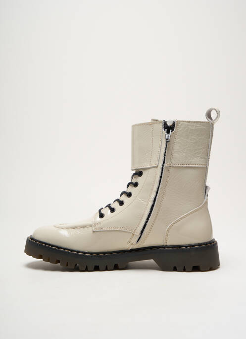 Botine/Ghete alb KICKERS femeie