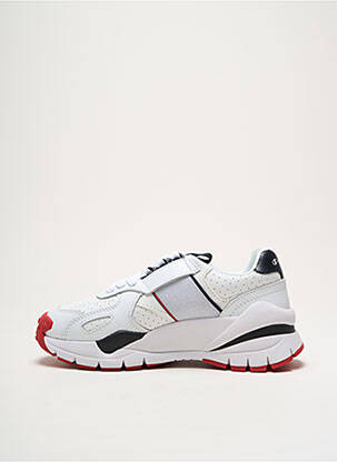 Adidași material neted toc de 4 la 6 cm alb CHAMPION femeie
