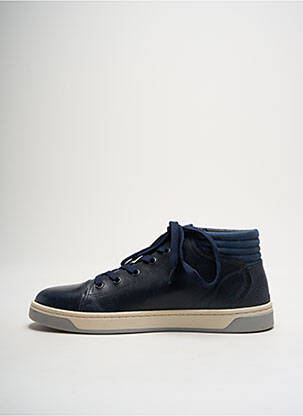 Adidași material neted vârf rotund albastru BULLBOXER bărbat