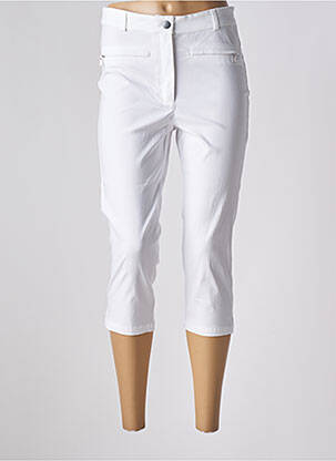 Pantalon trei sferturi buzunare alb GRIFFON femeie