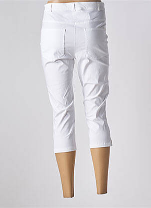Pantalon trei sferturi buzunare alb GRIFFON femeie