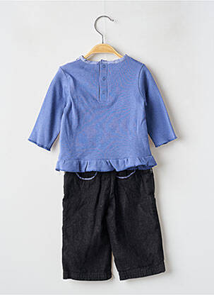 Set pantaloni tip de tricou albastru MINI POUCE fată