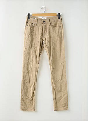 Pantalon slim elasticitate mărime normală bej JACK & JONES bărbat