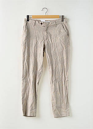 Pantalon chino țesătură melanj mărime normală bej JACK & JONES bărbat