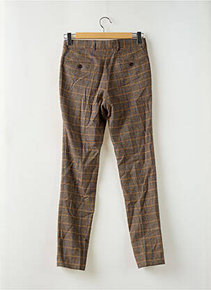 Pantalon slim țesătură melanj mărime normală maro L'IMPECCABLE MARCEL bărbat