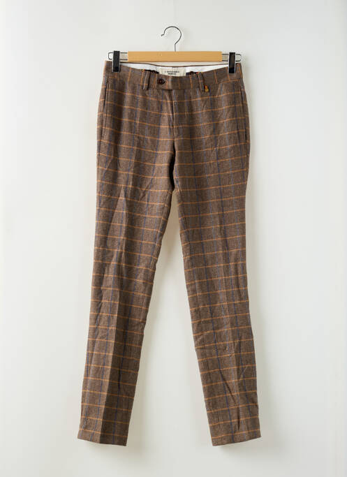 Pantalon slim maro L'IMPECCABLE MARCEL bărbat