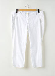Pantalon 7/8 țesătură poplin mărime normală alb TOM TAILOR femme