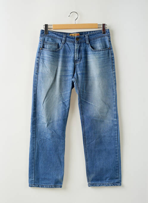 Blugi cu croială dreaptă albastru GENVIET femeie