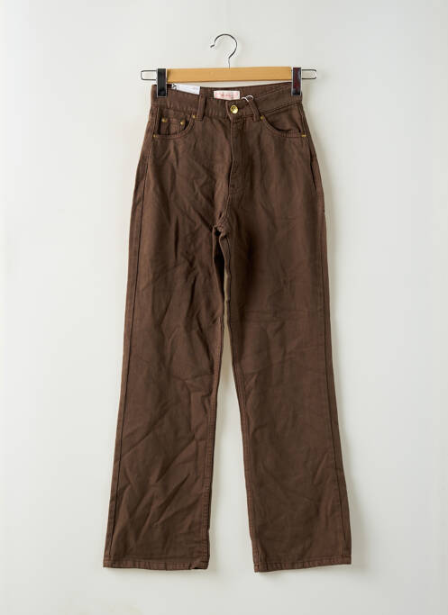 Blugi cu croială evazată maro ONLY femeie