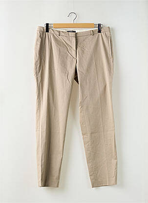 Pantalon chino țesătură poplin mărime normală bej ESPRIT femeie