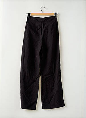 Pantalon larg țesătură crep talie înaltă negru GARCIA femeie